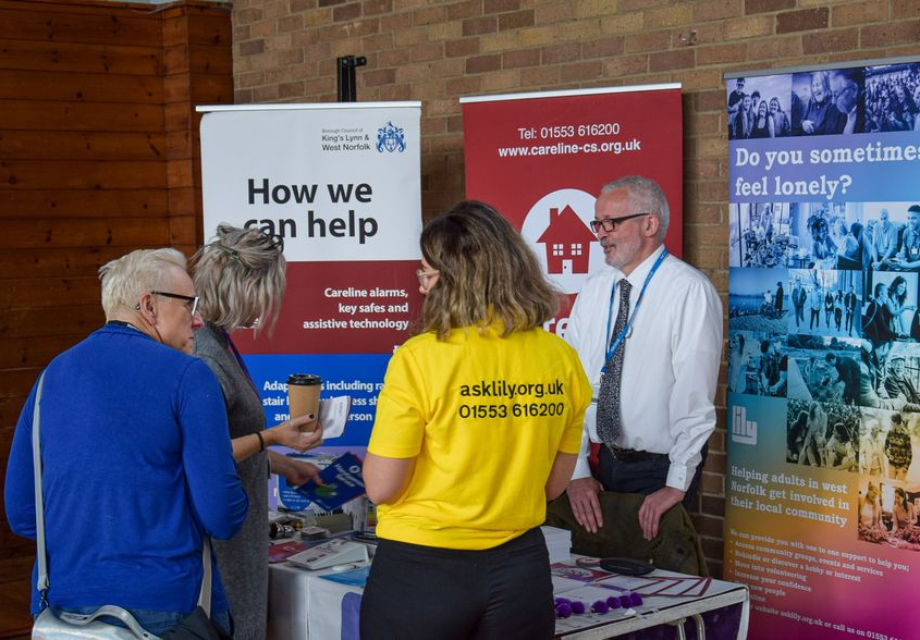 Lorcan and Becky at a professionals networking event in King's lynn.
